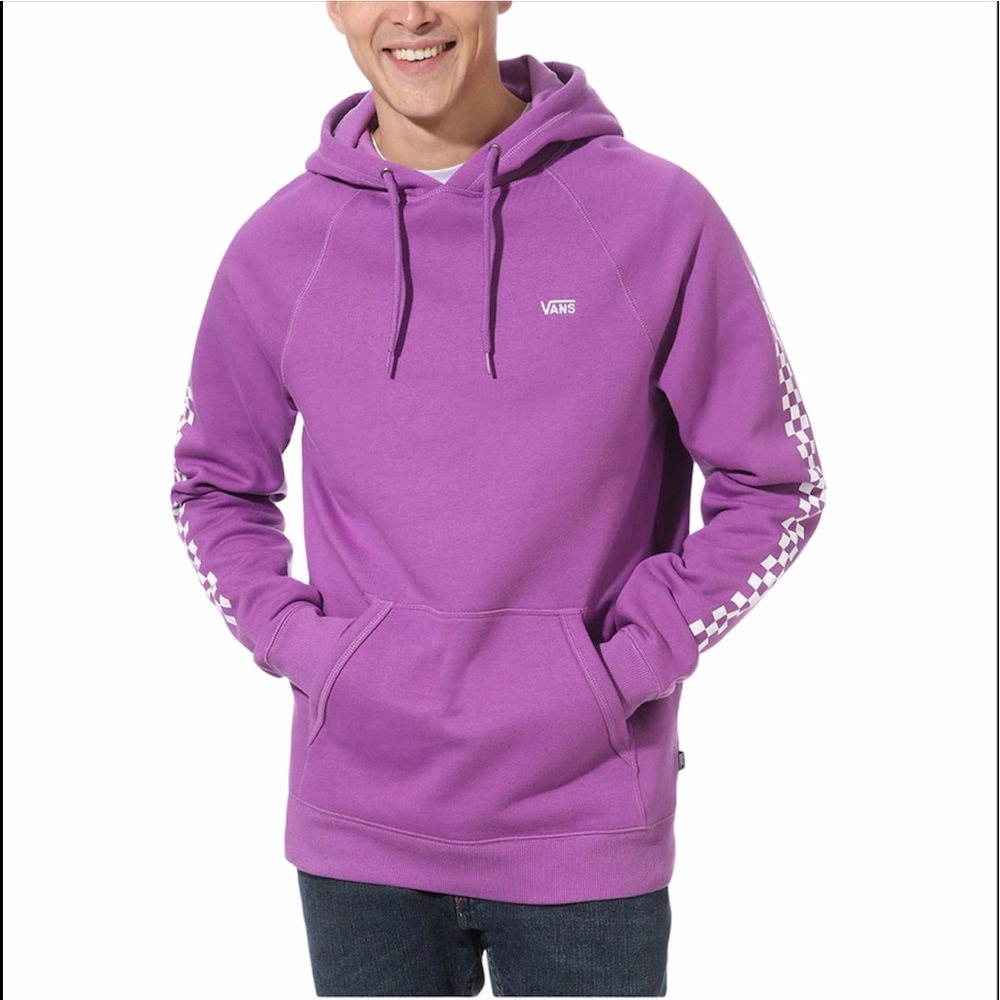 VANS Versa Men’s Hoodie Purple Sweatshirt Pullover - Picture 5 of 7